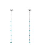 Boucles d'oreilles en Argent & Turquoise reconstituée