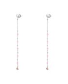 Boucles d'oreilles en Argent & Calcédoine rose