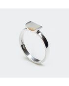 Bague en Argent & Nacre blanche