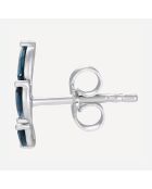 Boucles d'oreilles Alva Topazes bleu clair 0.53 ct or blanc