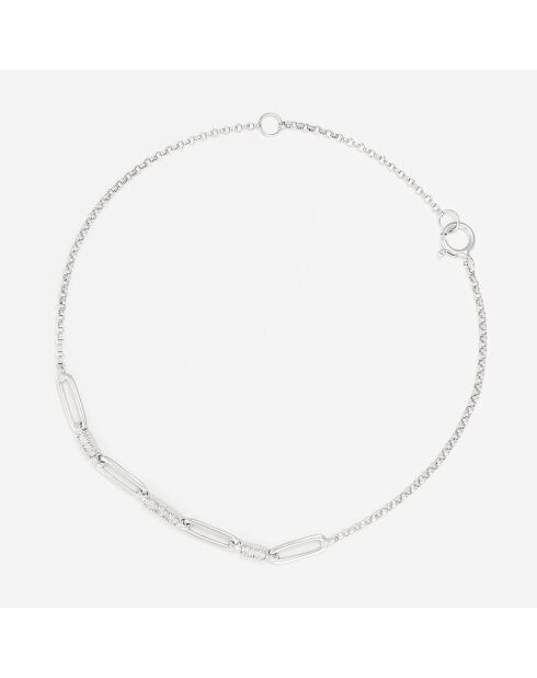 Bracelet Capucine Diamants 0.12 ct or blanc