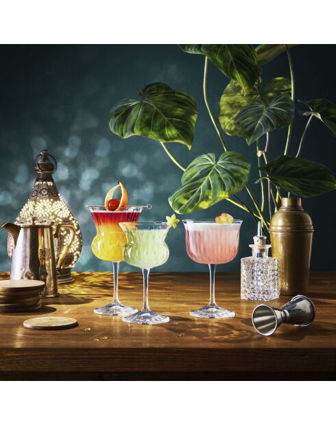 6 Verres à Cocktail Nick&Nora Bloom transparents  - 15.5cl