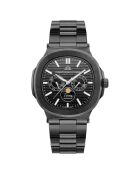 Montre Homme Quartz en Acier L'Envie Moonphase noire