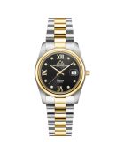 Montre Femme Quartz en Acier Lugano argenté/doré