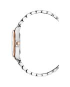 Montre Femme Quartz en Acier Lugano argenté/rose doré