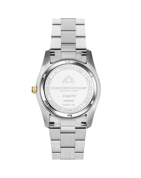 Montre Femme Quartz en Acier Lugano argenté/doré