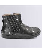 Boots en Cuir Welsea noir coeurs
