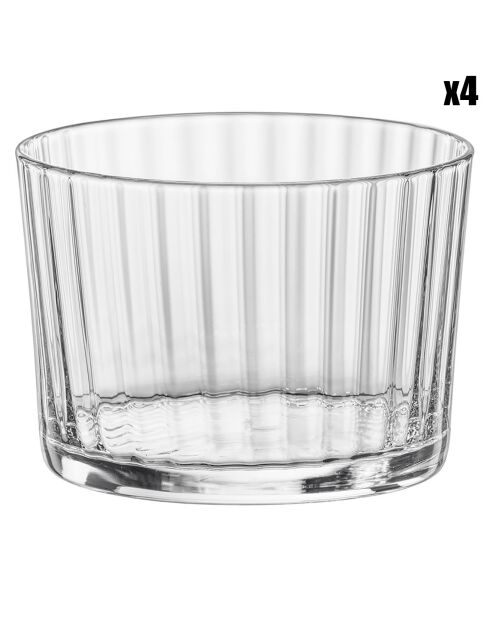 4 Verres à Liqueur Exclusiva transparents  - 21.5cl