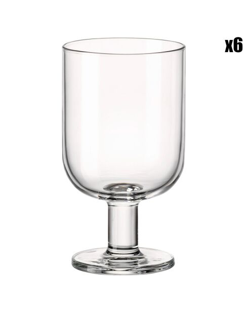 6 Gobelets Hosteria transparents  - 34.5cl