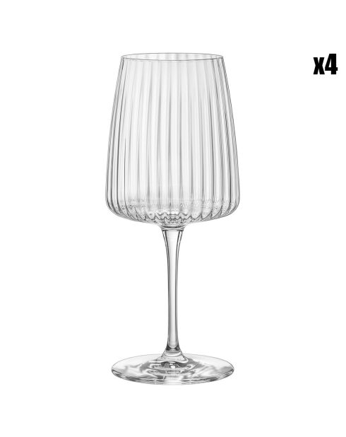 4 Verres à Vin Exclusiva transparents  - 53.5cl