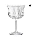 6 Verres à Cocktail Fizz Bloom transparents  - 28cl