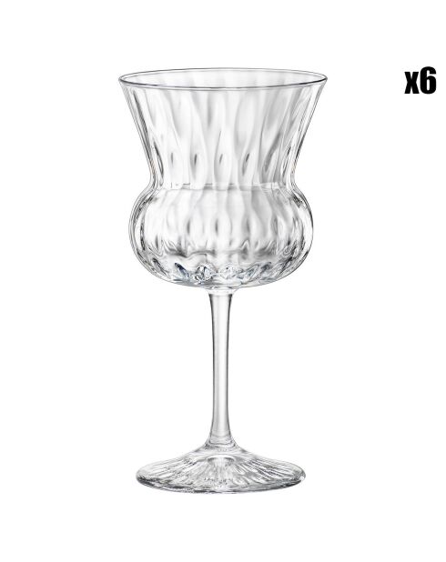 6 Verres à Cocktail Bloom transparents  - 24.5cl