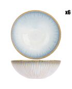 6 Bols Listra bleus  - 16.7x16.5x5.7 cm