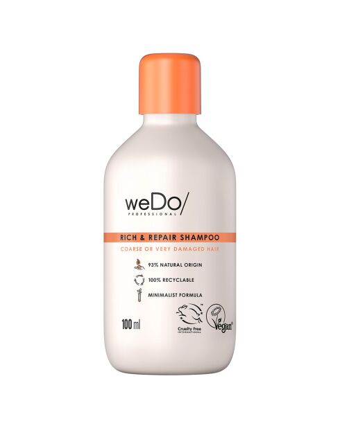 Shampooing vegan Riche & Réparateur anti-casse sans sulfate - 100 ml