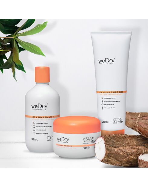 Shampooing vegan Riche & Réparateur anti-casse sans sulfate - 100 ml