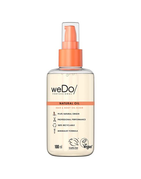 Huile naturelle vegan cheveux et corps - 100 ml
