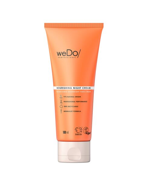 Nährende vegane Nachtcreme für trockenes oder stark geschädigtes Haar - 100 ml