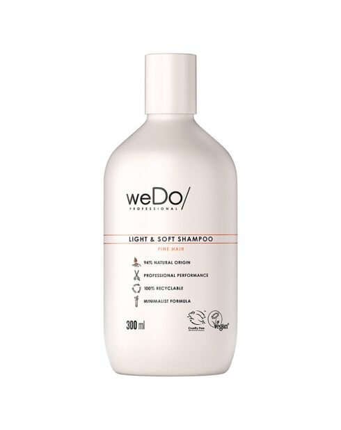 Shampooing vegan Légèreté & Douceur pour cheveux fins - 300 ml
