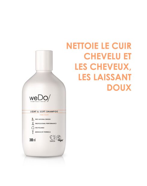 Shampooing vegan Légèreté & Douceur pour cheveux fins - 300 ml