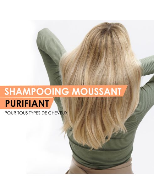 Shampooing moussant vegan Purifiant pour tous types de cheveux - 1000 ml