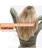 Shampooing moussant vegan Purifiant pour tous types de cheveux - 300 ml