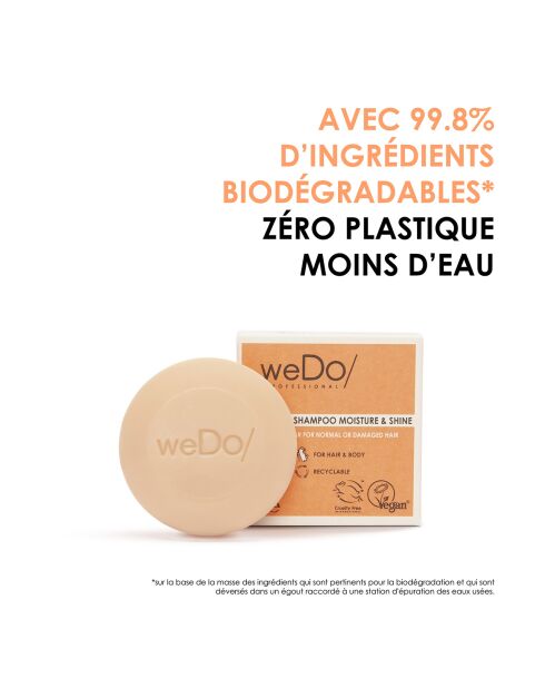 Shampoo solido vegano Hydration & Shine per capelli normali e danneggiati - 25gr