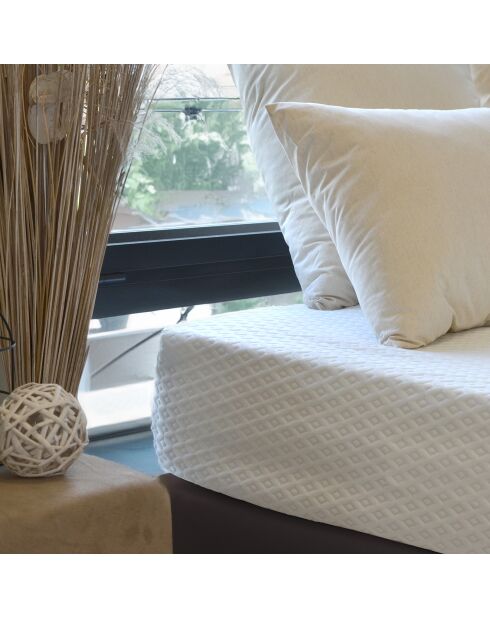 Protège-matelas Celesta recyclé blanc