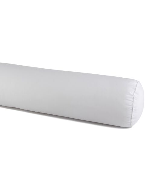 Traversin rond anti acariens blanc - D. 23x160 cm