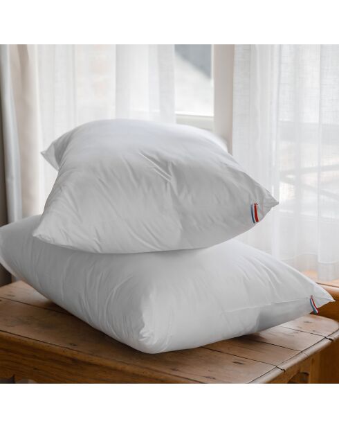 2 Oreillers Moelleux Ecoresponsable blancs - 45x70 cm