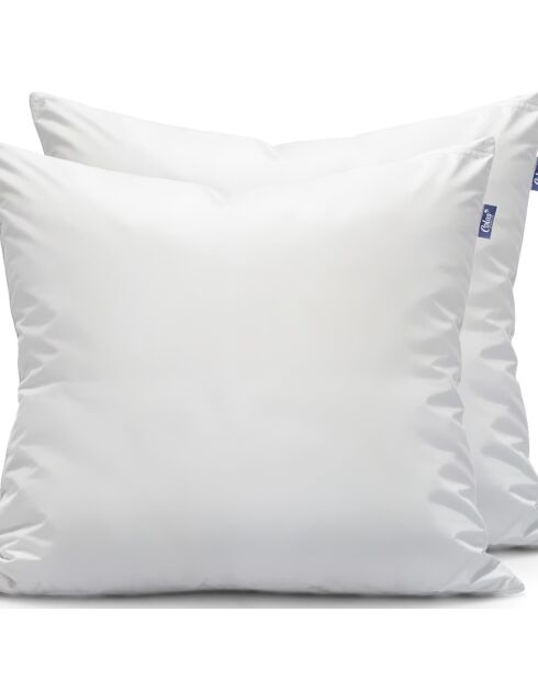 2 Oreillers Thermorégulant  Moelleux Cool In® blancs - 60x60 cm