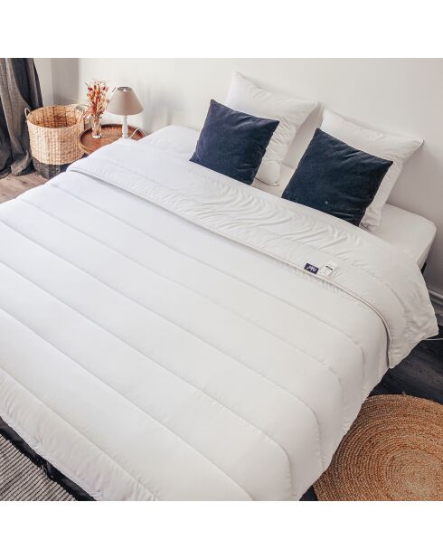 Couette Toutes Saisons Tempérée blanche - 240x220 cm