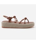 Sandales Heather cognac