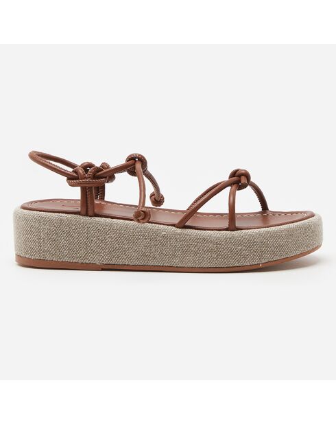 Sandales Heather cognac