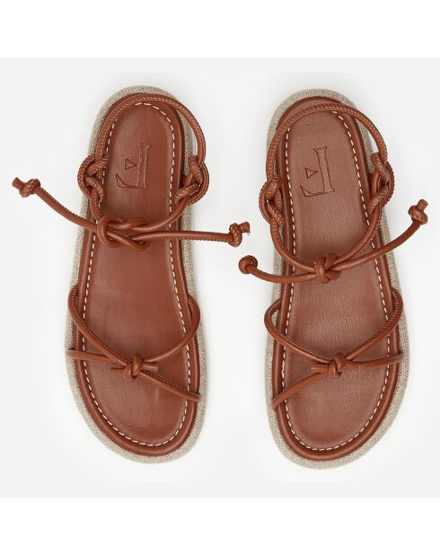 Sandales Heather cognac
