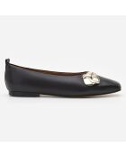 Ballerines en Cuir Natasha noires