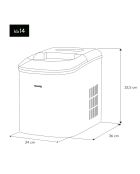 Machine à glaçons KB14 inox - 12 kg