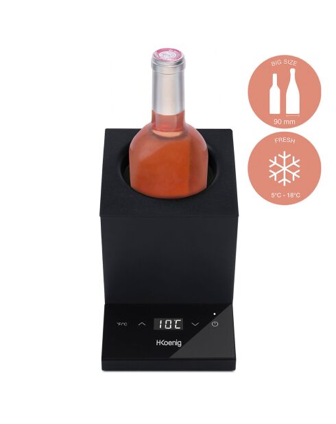 Rafraîchisseur à vin électrique noir