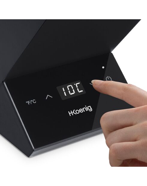 Rafraîchisseur à vin électrique noir