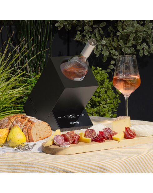 Rafraîchisseur à vin électrique noir