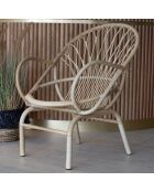 Salon de jardin en rotin synthetique cayman naturel