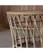 Salon de jardin en rotin synthetique cayman naturel