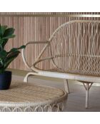 Salon de jardin en rotin synthetique cayman naturel
