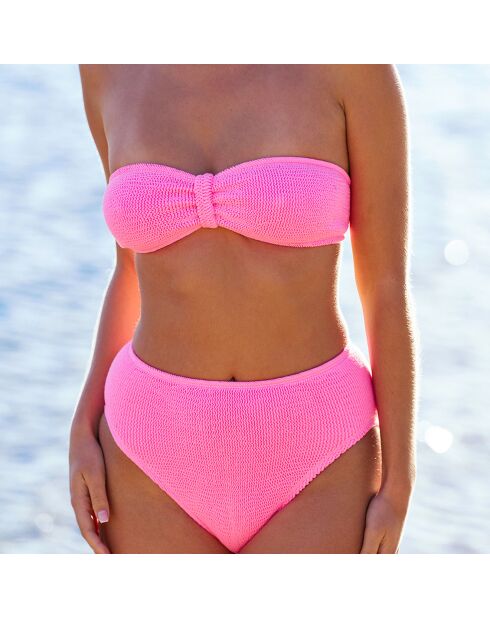 Bandeau Loro rose fluo taille unique