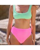 Culotte taille haute Veronika rose fluo taille unique