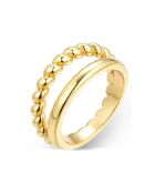 Geelvergulde zilveren ring