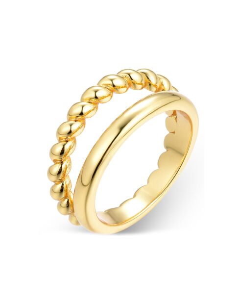 Geelvergulde zilveren ring