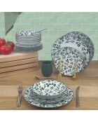 Service  de table Syracuse multicolore - 18 pièces