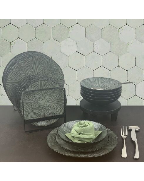 Pop Tafelset schwarz/weiß, 18-teilig