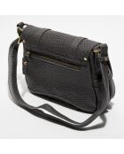 Sac besace en Cuir Bess E gris - 19x25x8cm