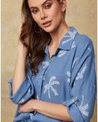 Chemise 100% Lin Robb indigo